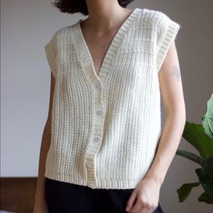Vintage button down sweater vest